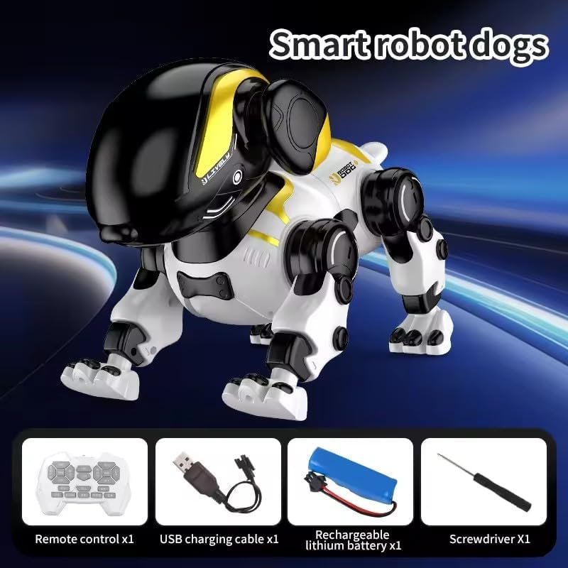 SM Smart Robot Dog Toy with Voice Control, Remote Control, LED Eyes, Rechargeable Battery, Multi-Function Interactive Pet, Walks, Dances, Sings SM Smart Robot Dog Toy with Voice Control, Remote Control, LED Eyes, Rechargeable Battery, Multi-Function Interactive Pet, Walks, Dances, Sings - Image 5