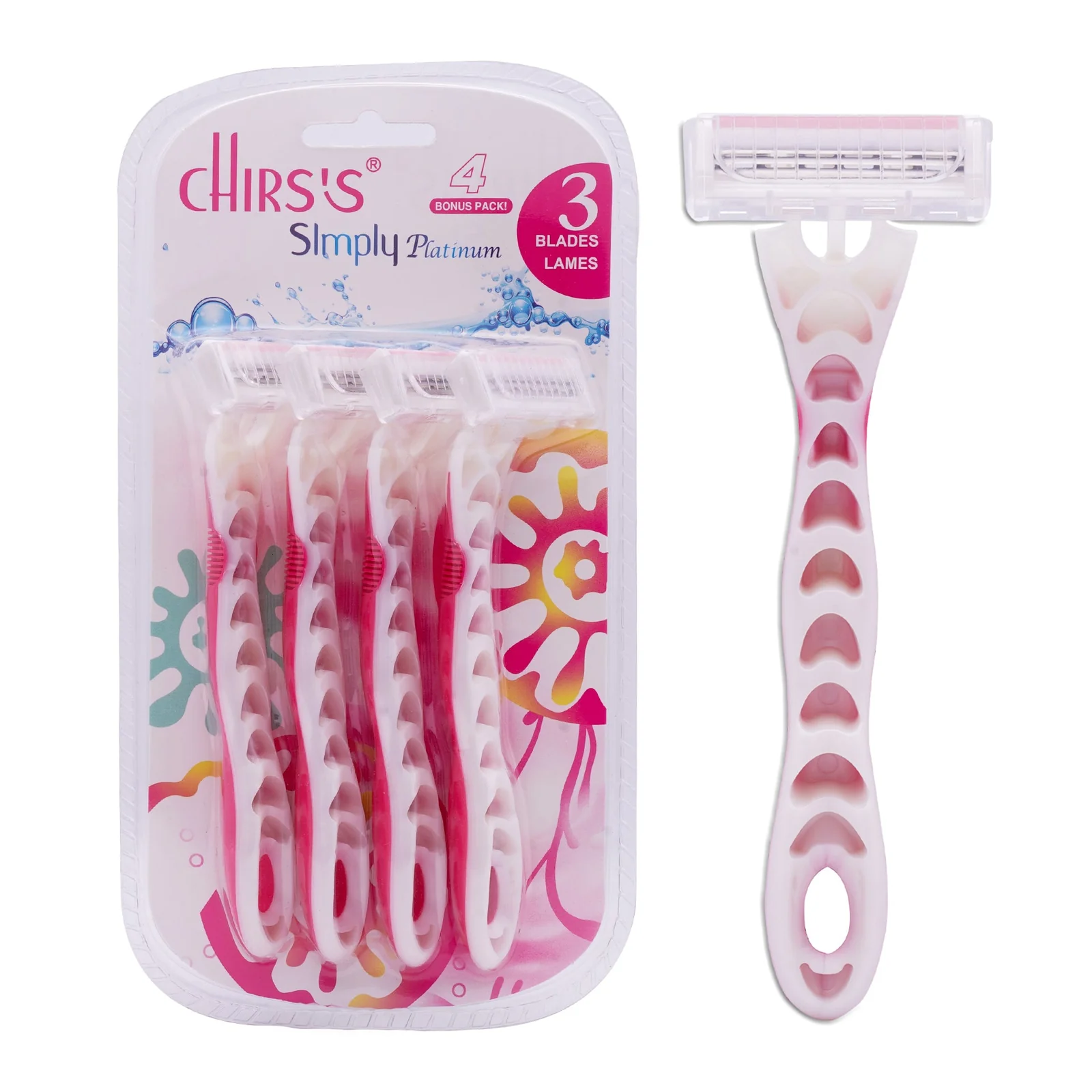 Chris's Simply Platinum Razor – Premium Disposable Shaving Razor for Men & Women Chris's Simply Platinum Razor – Premium Disposable Shaving Razor for Men & Women