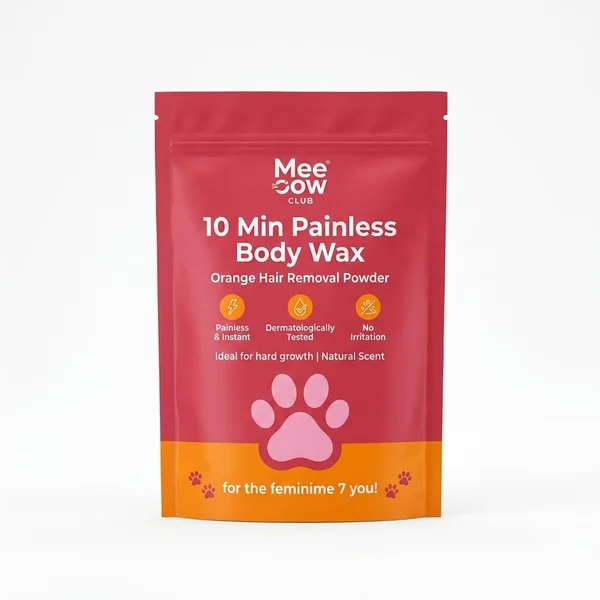 Meeoow Club 10-Minute Painless Orange Body Wax Powder 100g – Instant Hair Removal Meeoow Club 10-Minute Painless Orange Body Wax Powder 100g – Instant Hair Removal