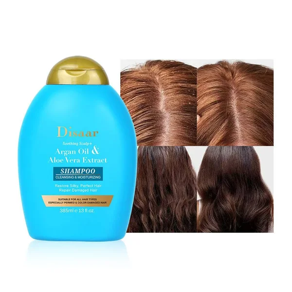 Disaar Argan Oil And Aloe Vera Extract Shampoo 385 ML Disaar Argan Oil And Aloe Vera Extract Shampoo