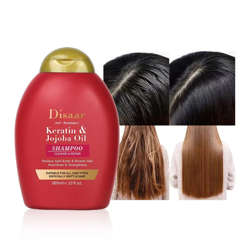 Disaar Keratin & Jojoba Oil Shampoo 385ml – Repair & Strengthen Brittle Hair Disaar Keratin & Jojoba Oil Shampoo