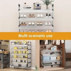 Home Page 6-Tier Shoe Organizer Rack with Dustproof