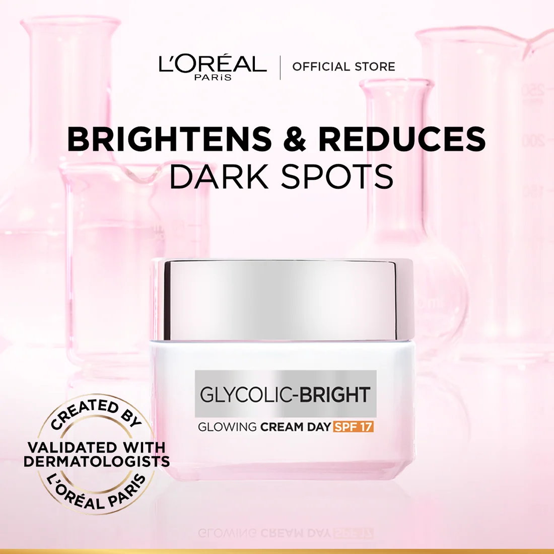 L'Oreal Paris Glycolic Bright Glowing Day Cream SPF30 50Ml L'Oreal Paris Glycolic Bright Glowing Day Cream SPF30 50Ml
