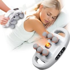 6 Head Massage Gun Deep Tissue with LED Screen, 9 Modes & 9 Levels, Electric Massager for Legs, Arms, Waist, Back, Buttocks, Full Body Muscle Pain Relief