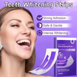 Purple Whitening Strips for Teeth, Whitening Strips to Remove Yellow Stains and Whiten Teeth Purple Whitening Strips for Teeth, Whitening Strips to Remove Yellow Stains and Whiten Teeth - Image 4