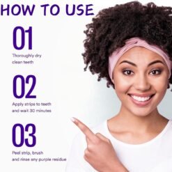 Home Page Alternative view of Purple Whitening Strips for Teeth, Whitening Strips to Remove Yellow Stains and Whiten Teeth