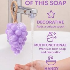 Dual-purpose fragrant grape soap and air freshener -Random Colors - Image 3