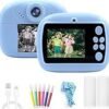 Instant Print Camera for Kids with 1080P HD Video, 48MP Dual Selfie Lens, Bluetooth & App Control, Digital Photo Printer for Boys & Girls, with Games Instant Print Camera for Kids