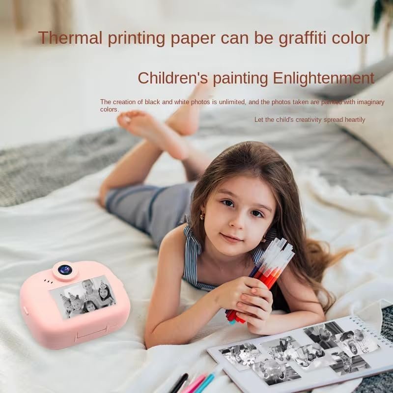Instant Print Camera for Kids with 1080P HD Video, 48MP Dual Selfie Lens, Bluetooth & App Control, Digital Photo Printer for Boys & Girls, with Games Instant Print Camera for Kids with 1080P HD Video, 48MP Dual Selfie Lens, Bluetooth & App Control, Digital Photo Printer for Boys & Girls, with Games - Image 4