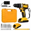 Portable Cordless 48W Drill Machine & Electric Screwdriver – Rechargeable Power Drill for Home & DIY Use