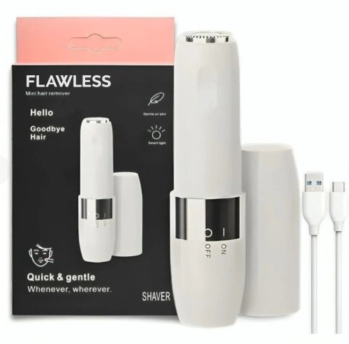 Rechargeable Flawless Hair Removal Machine Painless Facial For Face Chin Cheek Eyebrow Upper Lip Hair Removal Trimmer Shaver For Women Flawless Hair Removal Machine