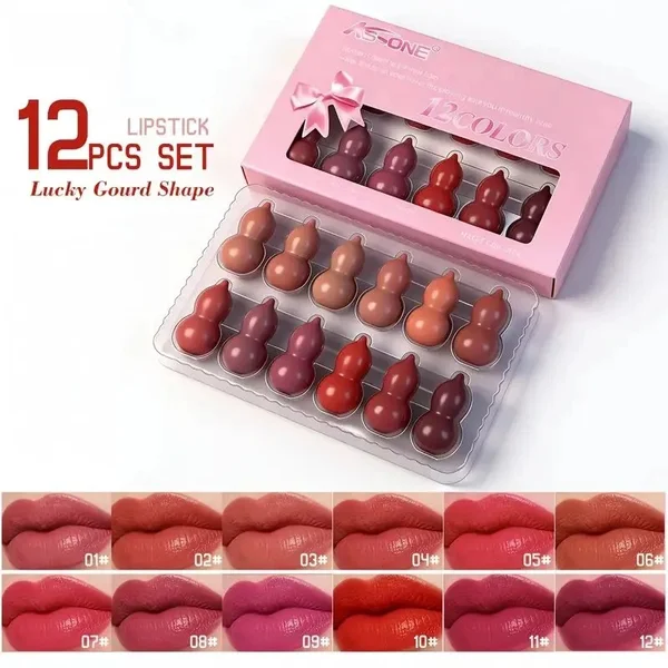 KS One 12-Multicolor Matte Capsule Lipstick Set – Long-Lasting Lip Color KS One 12-Multicolor Matte Capsule Lipstick Set