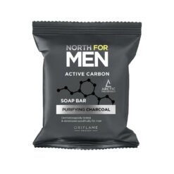 Oriflame North For Men Active Carbon Soap Bar 100g Pack of 3 PCs