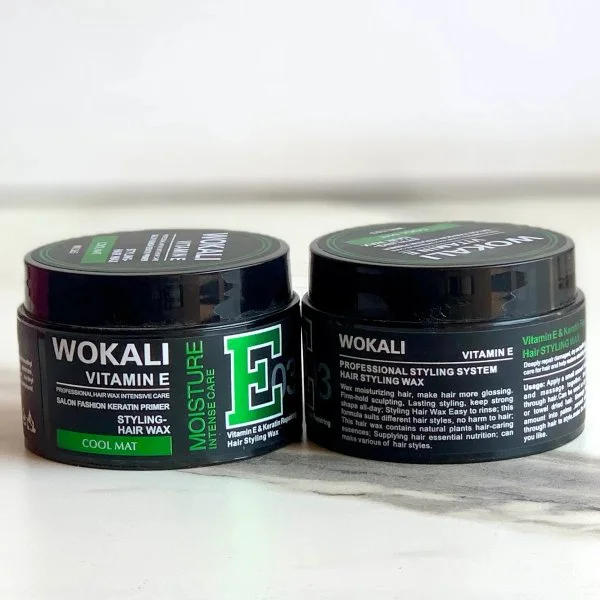 Wokali Vitamin E & Keratin Hair Repairing Styling Wax 500ml – Nourishing Hair Care & Smooth Finish Wokali Vitamin E Keratin Hair Styling Wax