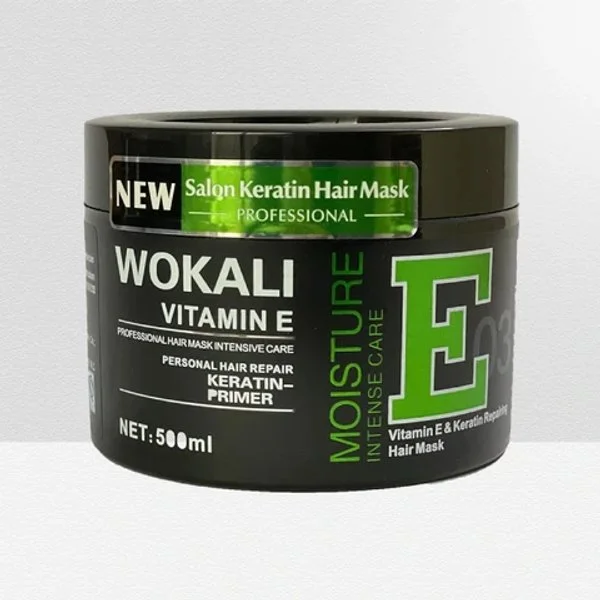 Wokali Vitamin E & Keratin Hair Repairing Styling Wax 500ml – Nourishing Hair Care & Smooth Finish Wokali Vitamin E Keratin Hair Styling Wax
