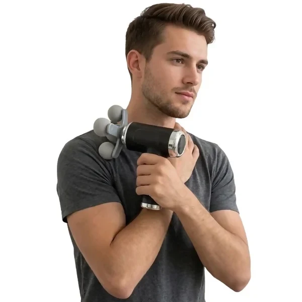 5 Head Massage Gun BLD-780 | Rechargeable Deep Tissue Muscle Massager | 9 Massage Heads | 6 Speed Levels | Random Color 5 Head Massage Gun BLD-780 | Rechargeable Deep Tissue Muscle Massager | 9 Massage Heads | 6 Speed Levels | Random Color - Image 3