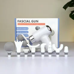 9-in-1 Three-Headed Fascial Gun Massager