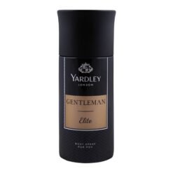Sophisticated Fragrance: Yardley Gentleman Elite is a scent that combines classic sophistication with modern elegance. The 150ml deodorant body spray is a symphony of freshness, enveloping you in a fragrance that’s both timeless and contemporary. 24-Hour Protection: Crafted for the man who moves in high circles, this deodorant ensures 24-hour protection against body odor. Stay confident and in control, from dawn till dusk. Woody Citrus Aroma: The Elite variant boasts a woody citrus aroma that exudes luxury. It’s the perfect accompaniment to the wardrobe of a man who demands the finest. Quick-Dry Formula: The body spray’s quick-dry formula means no waiting around. Apply it post-shower or before a night out, and you’re ready to face the world. Suitable for Sensitive Skin: Gentle on your skin, Yardley Gentleman Elite is suitable for all skin types, including those prone to sensitivities. Travel-Friendly Size: The sleek 150ml canister is travel-friendly, ensuring you can carry the essence of elite sophistication wherever your journey takes you.