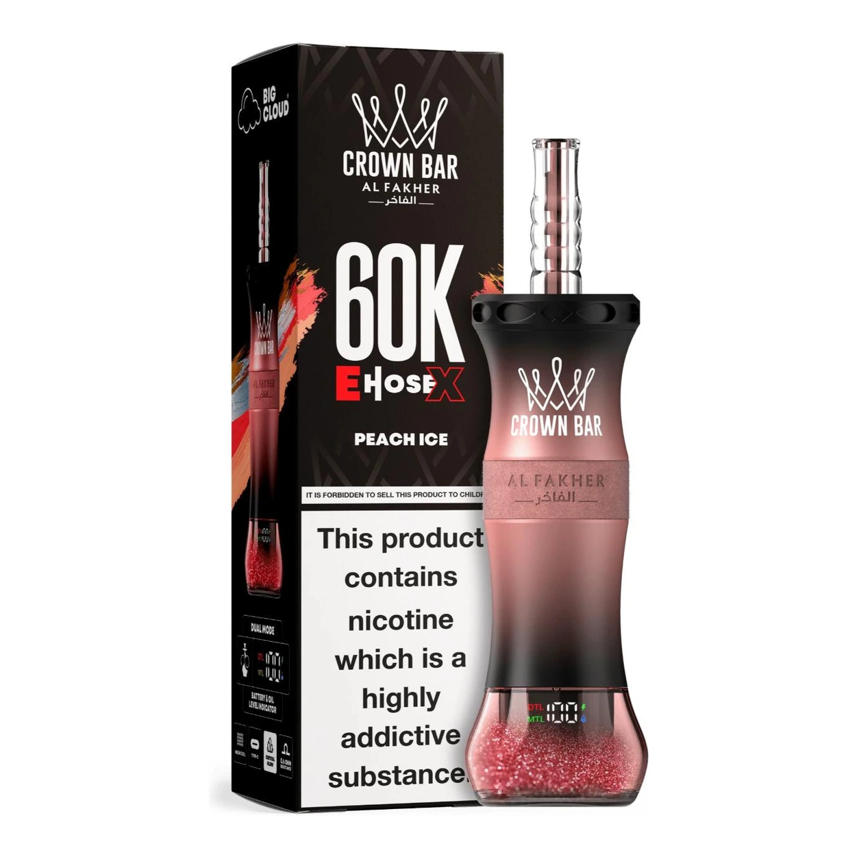 Peach Ice – Al Fakher E-Hose X 60K Puffs Disposable Peach Ice – Al Fakher E-Hose X 60K Puffs Disposable